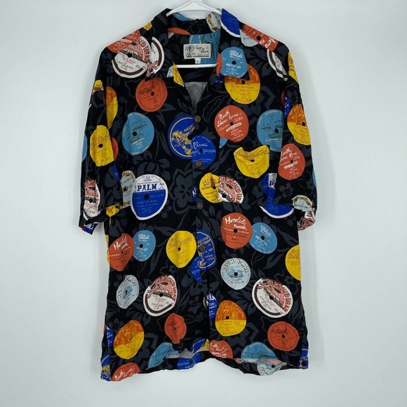 Toes on the Nose Other - Toes on the Nose Men's Casual Button-Up Multicolor Shirt Large